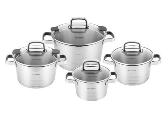 Garnki nierdzewne Smart zestaw 8 elementów