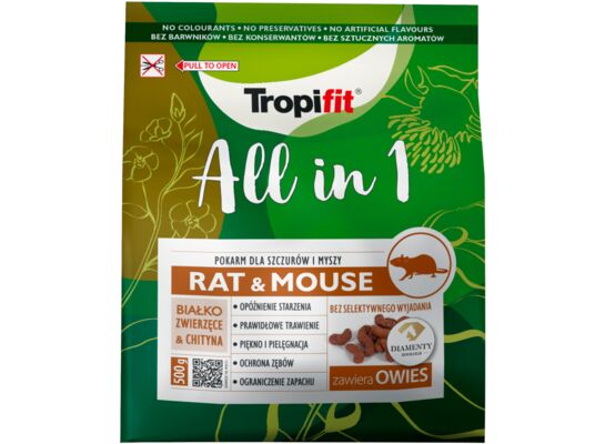 Pokarm dla szczurów i myszy TROPIFIT ALL IN 1 500 g