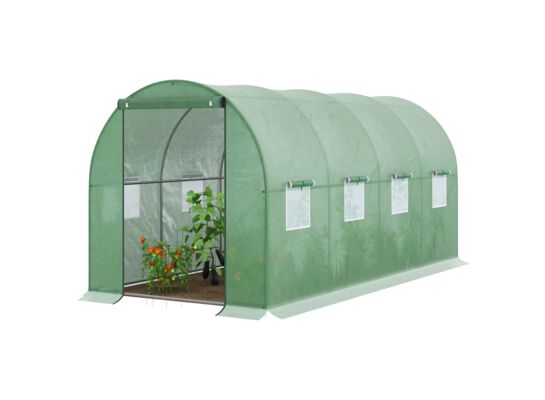 Tunel ogrodowy 250 cm x 400 cm (10,0 m²) zielona