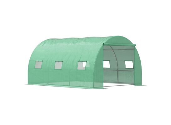 Tunel ogrodowy 300 cm x 450 cm (13,5 m²) zielona