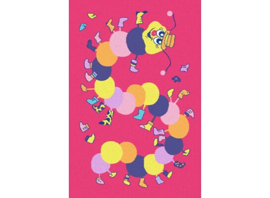 Dywan IWO 100 x 170 cm amarantowy