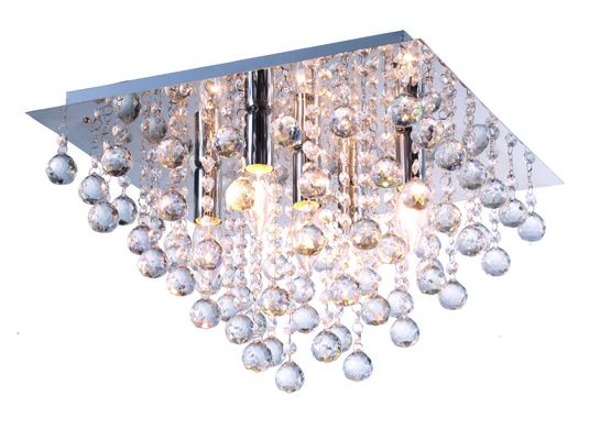 Plafon Lancaster crystal 40 W 5 x E14 chrom