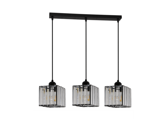 Lampa wisząca Galactico 3 x E27 czarno-srebrna