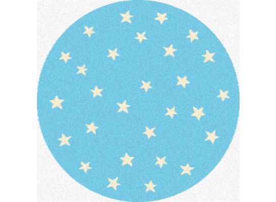 Dywan STARF 100 cm błękitny