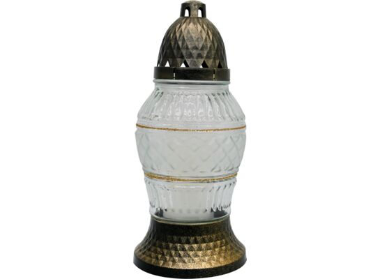 Znicz szklany LA503 brokatowy mix