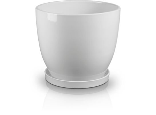 Donica z podstawkiem biały 3 sztuki