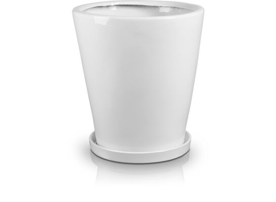 Donica z podstawkiem biały 3 sztuki