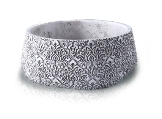 Osłonka misa betonowa szara 18 cm
