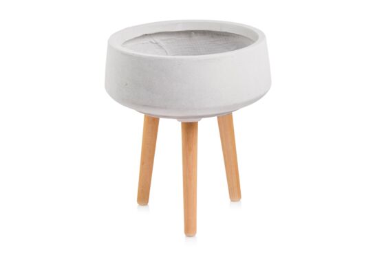 Donica z włókna ceramicznego misa na nogach 33 cm