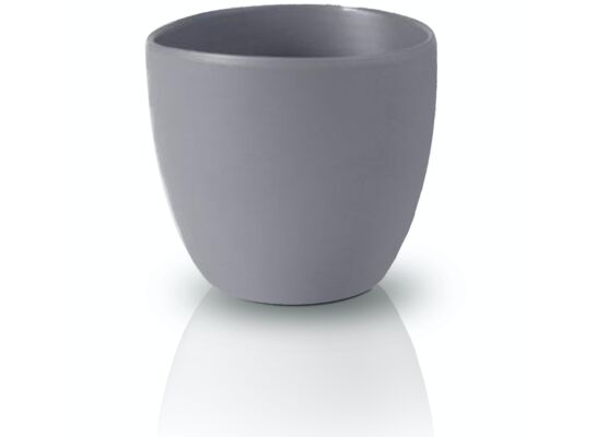 Osłonka ceramiczna kaktusówka matowa 7 cm szara