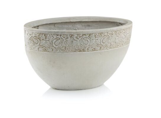 Donica z włókna ceramicznego oval deco 65 cm