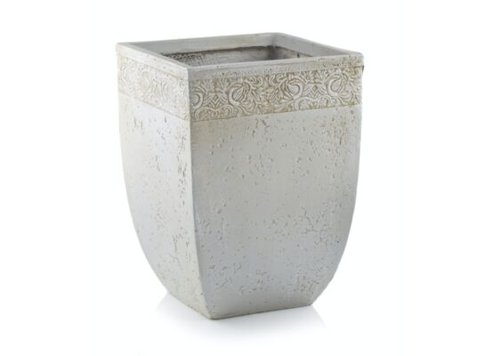 Donica z włókna ceramicznego kwadrat deco 40 cm