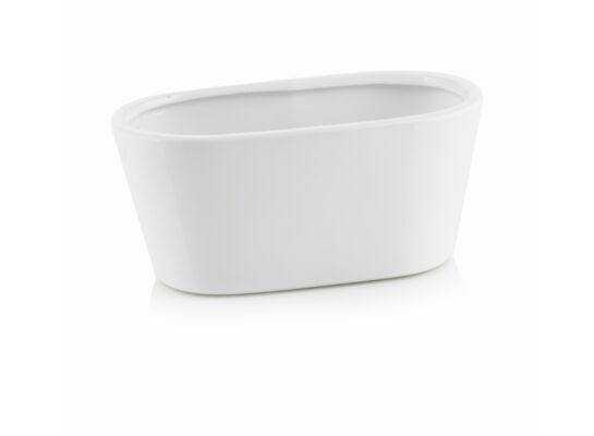 Osłonka ceramiczna rynna biała 17 cm