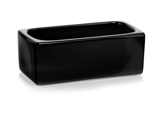 Osłonka ceramiczna rynna czarna 25 cm