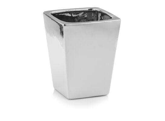 Osłonka ceramiczna camila srebrna 18 cm