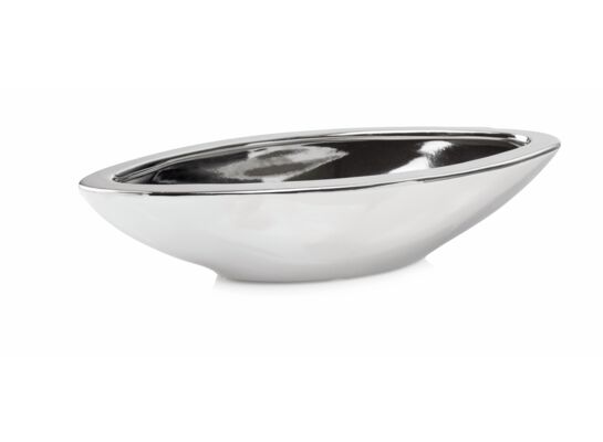 Osłonka ceramiczna łódka srebrna 6 cm