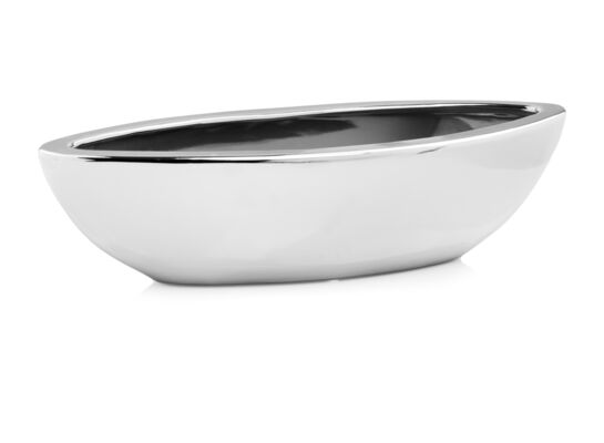 Osłonka ceramiczna łódka srebrna 7 cm