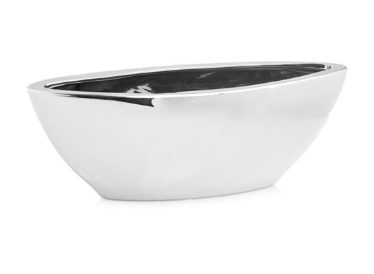 Osłonka ceramiczna łódka srebrna 11 cm