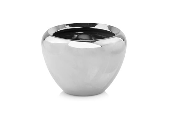 Osłonka ceramiczna 16 cm srebrna
