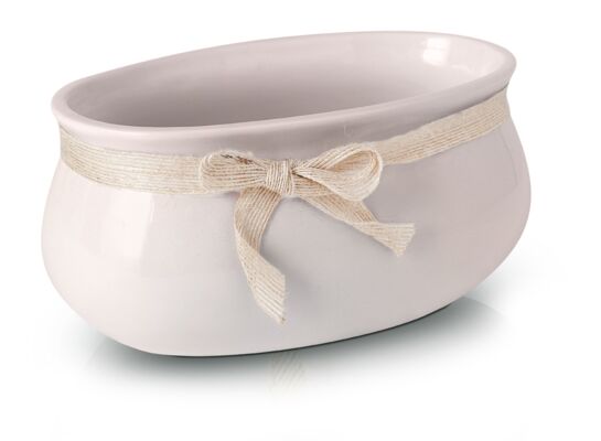 Osłonka rynna ceramiczna różowa 18 cm