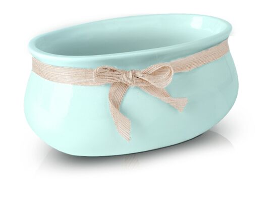 Osłonka rynna ceramiczna miętowa 23 cm