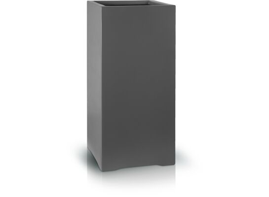 Donica z włókna szklanego wysoki kwadrat 70 cm grafitowy