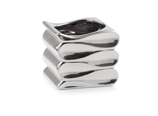 Osłonka ceramiczna fala srebrna 18 cm