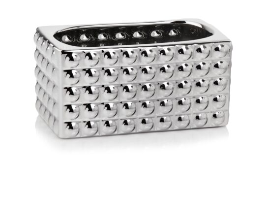 Osłonka ceramiczna rynna srebrna 26 cm