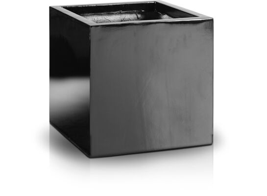 Donica z włókna szklanego kwadrat 31 cm czarny
