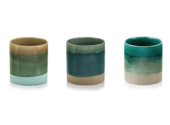 Osłonka ceramiczna 23 cm piasek mix kolorów