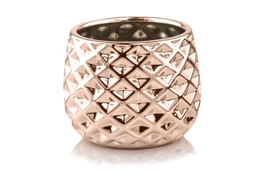 Osłonka ceramiczna różowe-złoto 16 cm