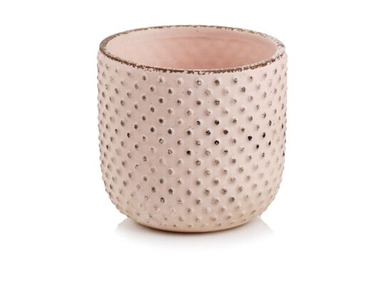 Osłonka ceramiczna jasny róż 14 cm