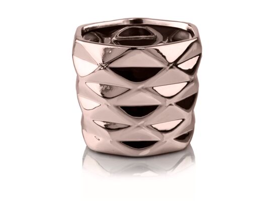 Osłonka ceramiczna różowe-złoto 15 cm