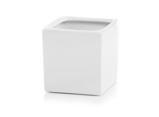 Osłonka ceramiczna kostka biała 9 cm