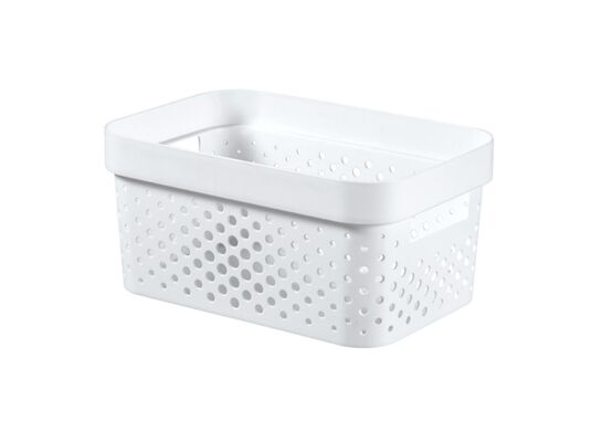 Pojemnik ażurowy Infinity Recycled Biały 4,5L