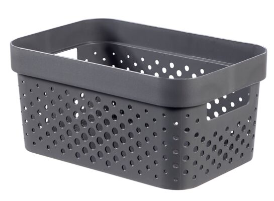 Pojemnik ażurowy Infinity Recycled Ciemny szary 4,5L