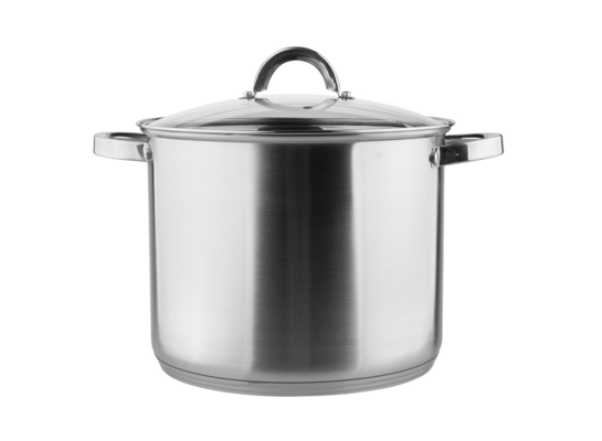 Garnek z pokrywą szklaną Fabio stal nierdzewna 26 cm 10,5 l