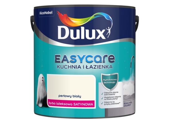 Farba Dulux EasyCare Kuchnia i Łazienka Perłowy Biały 2,5 l