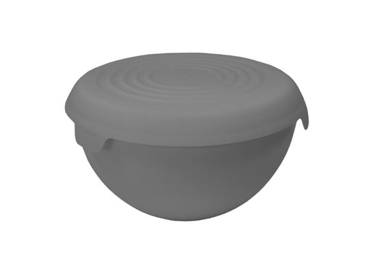 Miska Bąble z pokrywą 3 l szary