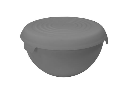 Miska Bąble z pokrywą 6 l szary
