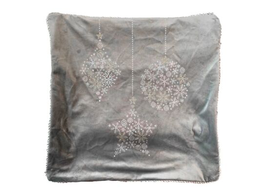 Poszewka świąteczna CHP 45 x 45 cm stalowy