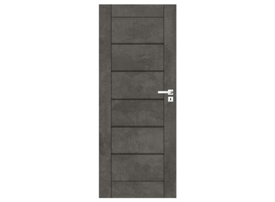 Drzwi pełne CHICAGO beton ciemny 80 lewe