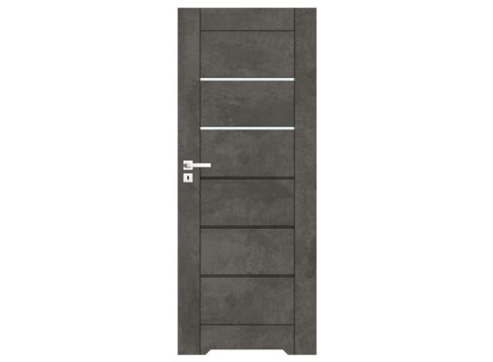 Drzwi wewnętrzne z podcięciem CHICAGO beton ciemny 80 prawe