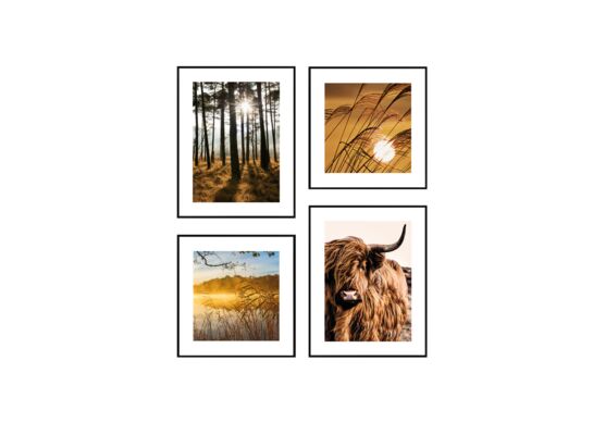 Zestaw obrazów 014, 2 x 30 x 40 cm + 2 x 30 x 30 cm