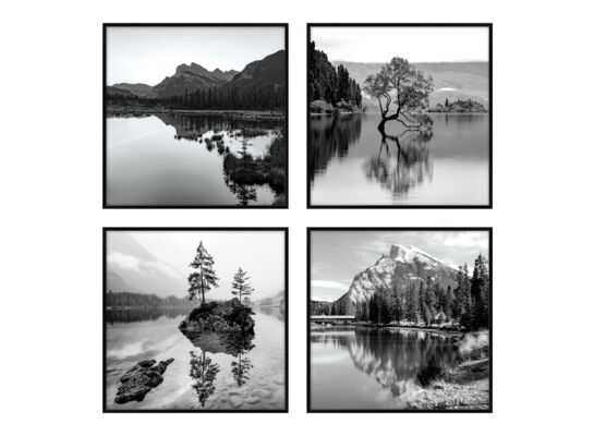 Zestaw obrazów DECOBOX 018DB, 4 x 30 x 30 cm