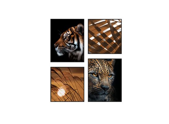 Zestaw obrazów 015, 2 x 30 x 40 cm + 2 x 30 x 30 cm