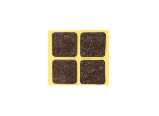 Podkładka filcowa samoprzylepna brązowa 40 x 40 4 sztuki ANDPOL