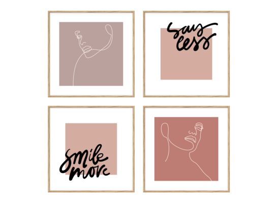 Zestaw obrazów DECOBOX 004DB, 4 x 30 x 30 cm