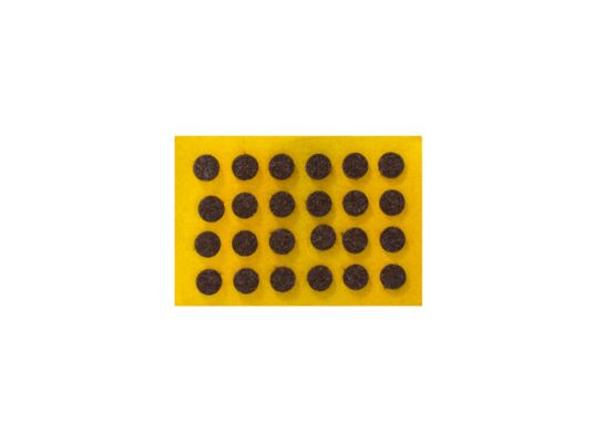 Podkładka filcowa samoprzylepna brązowa Ø10 24 sztuki ANDPOL