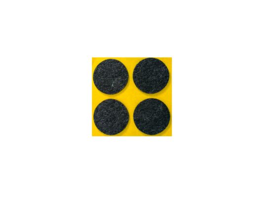 Podkładka filcowa samoprzylepna czarna Ø40 4 sztuki ANDPOL